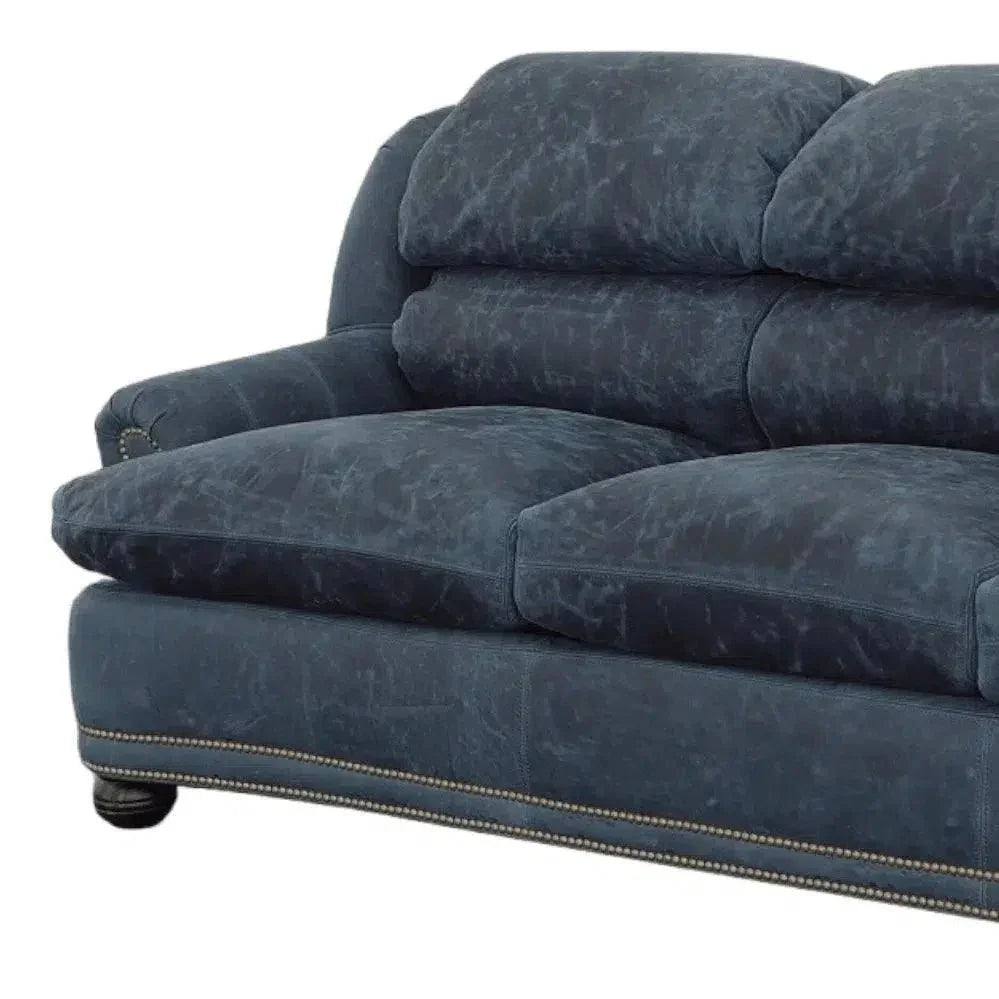 Gunslinger Leather Sofa - Custom Benchmade USA - LOOMLAN - Uptown Sebastian - Sofas & Loveseats