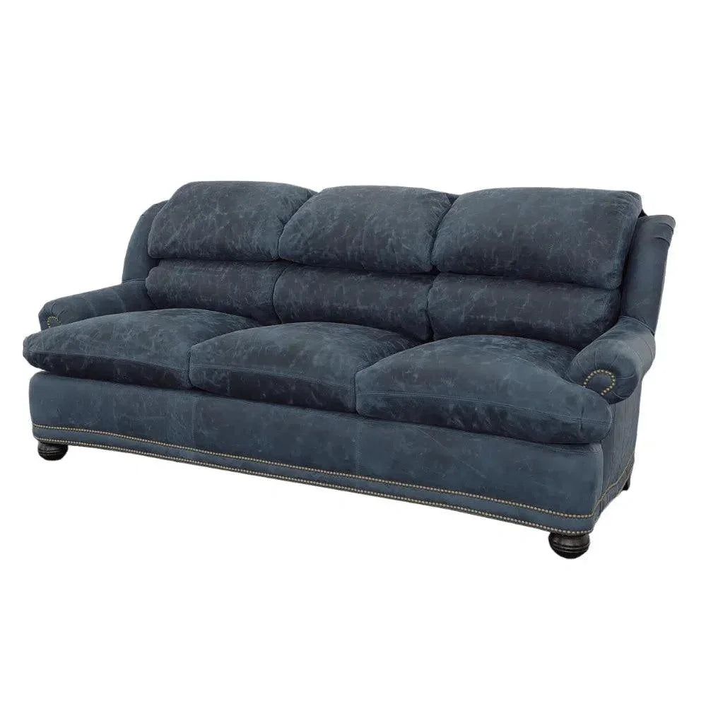 Gunslinger Leather Sofa - Custom Benchmade USA - LOOMLAN - Uptown Sebastian - Sofas & Loveseats