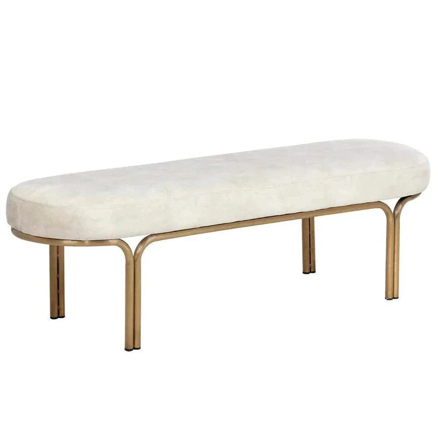 Gwen Fabric Backless Bench - LOOMLAN - SUNPAN - Bedroom Benches
