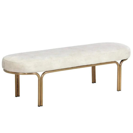 Gwen Fabric Backless Bench - LOOMLAN - SUNPAN - Bedroom Benches