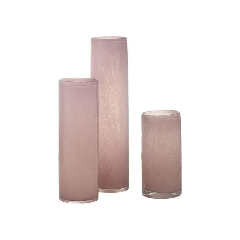 Gwendolyn Hand Blown Glass Cylinder Vases 3PC - LOOMLAN - Jamie Young - Vases & Jars
