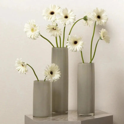 Gwendolyn Hand Blown Glass Cylinder Vases 3PC - LOOMLAN - Jamie Young - Vases & Jars