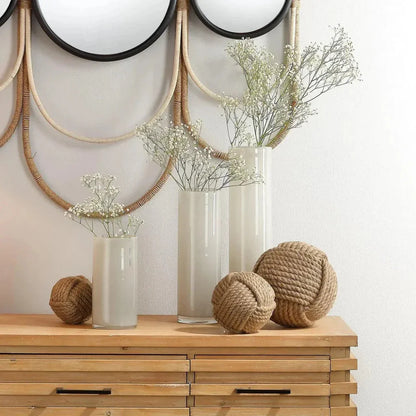 Gwendolyn Hand Blown Glass Cylinder Vases 3PC - LOOMLAN - Jamie Young - Vases & Jars