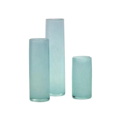 Gwendolyn Hand Blown Glass Cylinder Vases 3PC - LOOMLAN - Jamie Young - Vases & Jars
