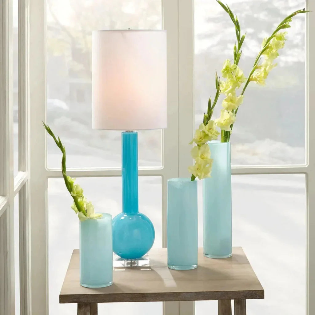 Gwendolyn Hand Blown Glass Cylinder Vases 3PC - LOOMLAN - Jamie Young - Vases & Jars
