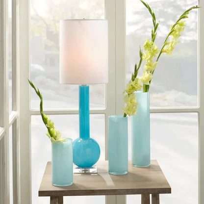 Gwendolyn Hand Blown Glass Cylinder Vases 3PC - LOOMLAN - Jamie Young - Vases & Jars