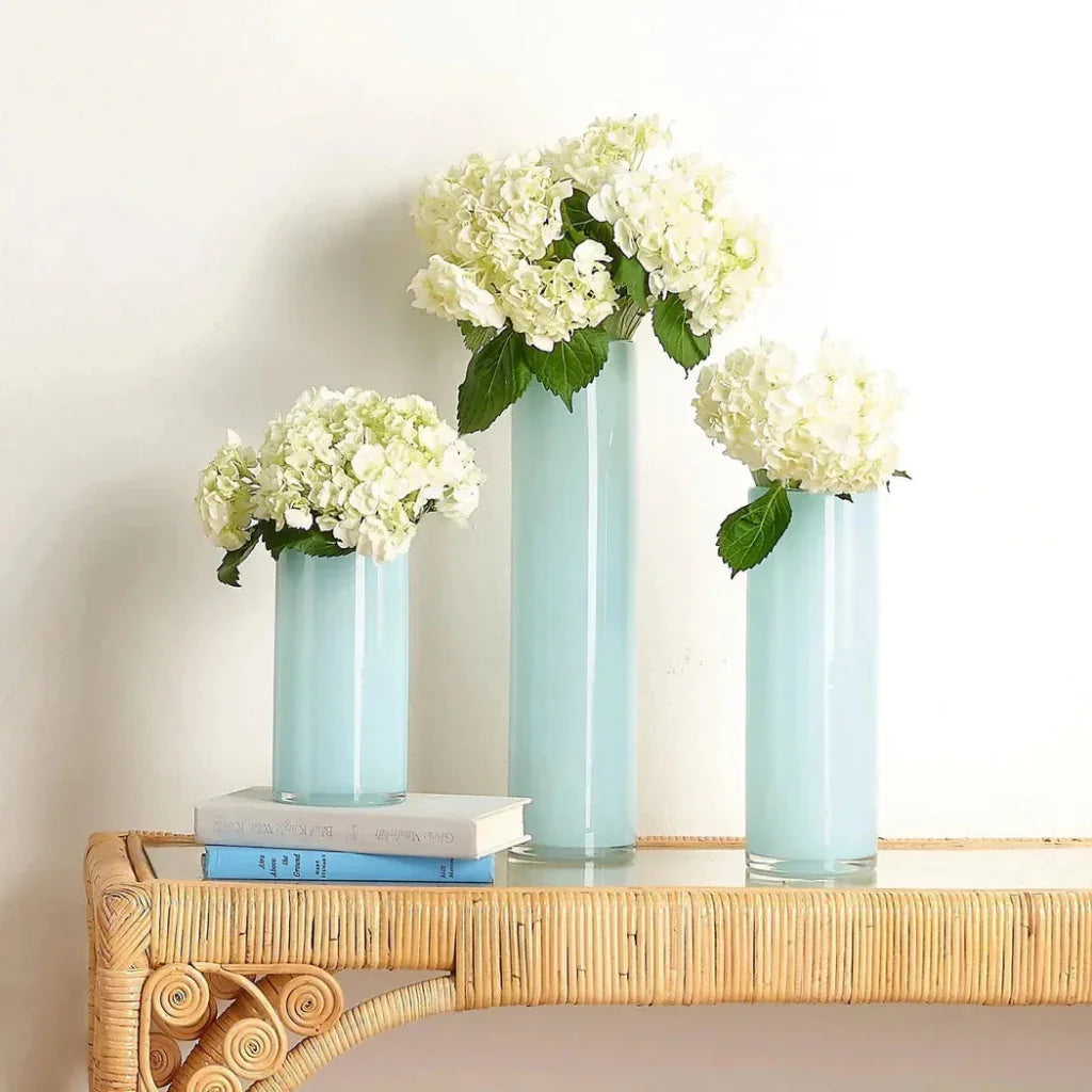 Gwendolyn Hand Blown Glass Cylinder Vases 3PC - LOOMLAN - Jamie Young - Vases & Jars