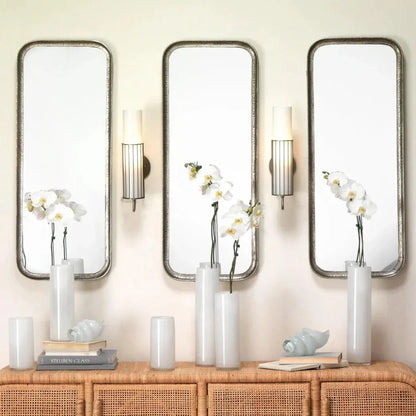 Gwendolyn Hand Blown Glass Cylinder Vases 3PC - LOOMLAN - Jamie Young - Vases & Jars