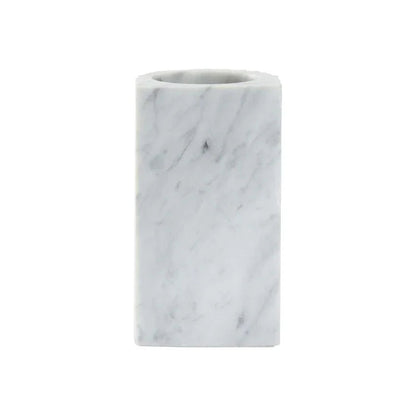 Gwyn Carrera Marble Made White Vase - LOOMLAN - Wildwood - Vases & Jars