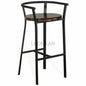 H Bar Height Barstool Wood Seat - LOOMLAN - Sunny D - Bar Stools
