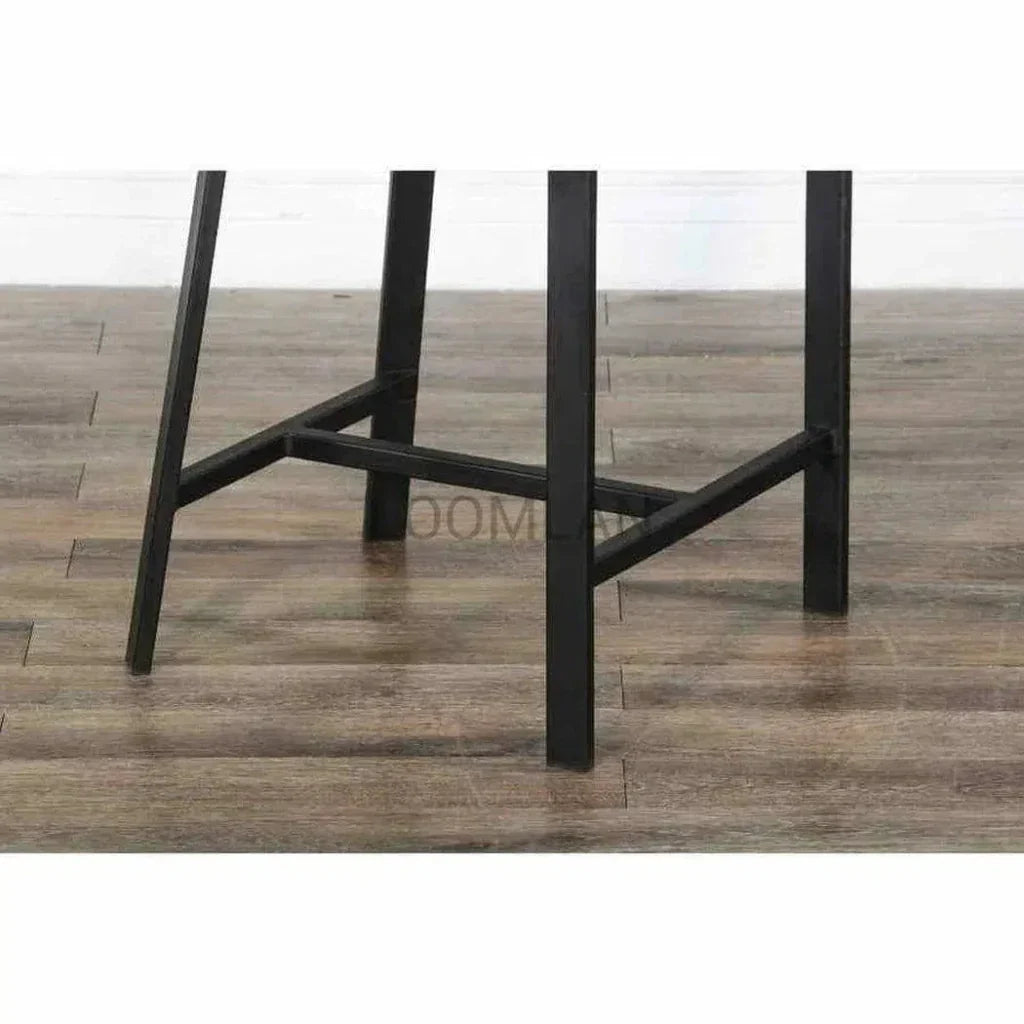 H Counter Height Barstool Wood Seat - LOOMLAN - Sunny D - Counter Stools