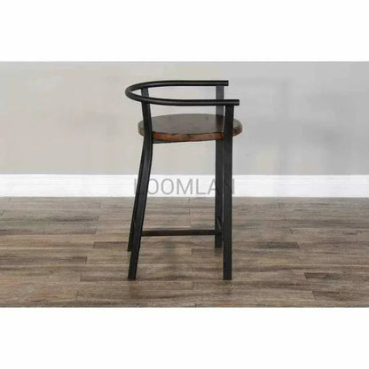 H Counter Height Barstool Wood Seat - LOOMLAN - Sunny D - Counter Stools