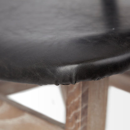 Haden Black Faux Leather Dining Chair (Set of 2)