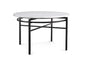 Hadley White Marble Top Dining Table-Dining Tables-Bassett Mirror-LOOMLAN