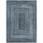 Haelanor Blue Washable Indoor-Outdoor Rug