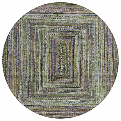 Haelanor Green Washable Indoor-Outdoor Rug