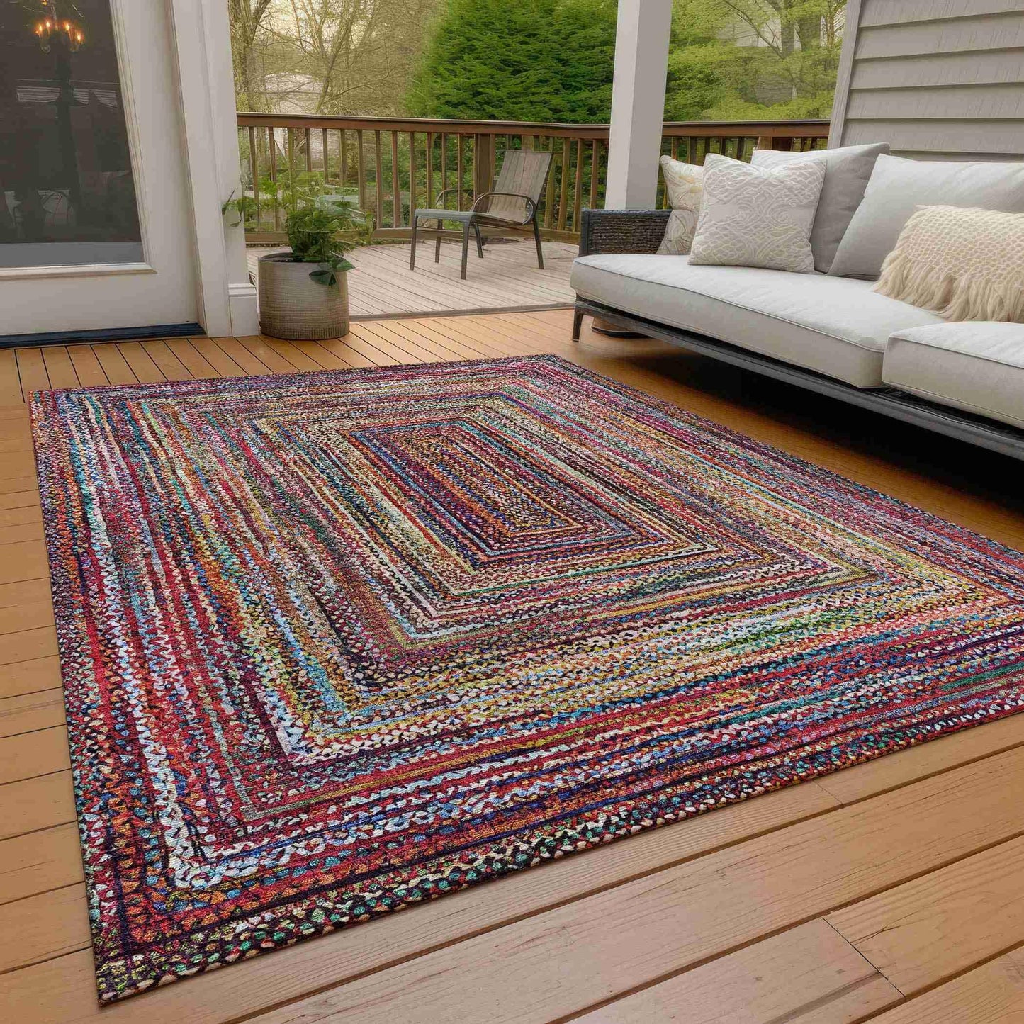 Haelanor Paprika Washable Indoor-Outdoor Rug
