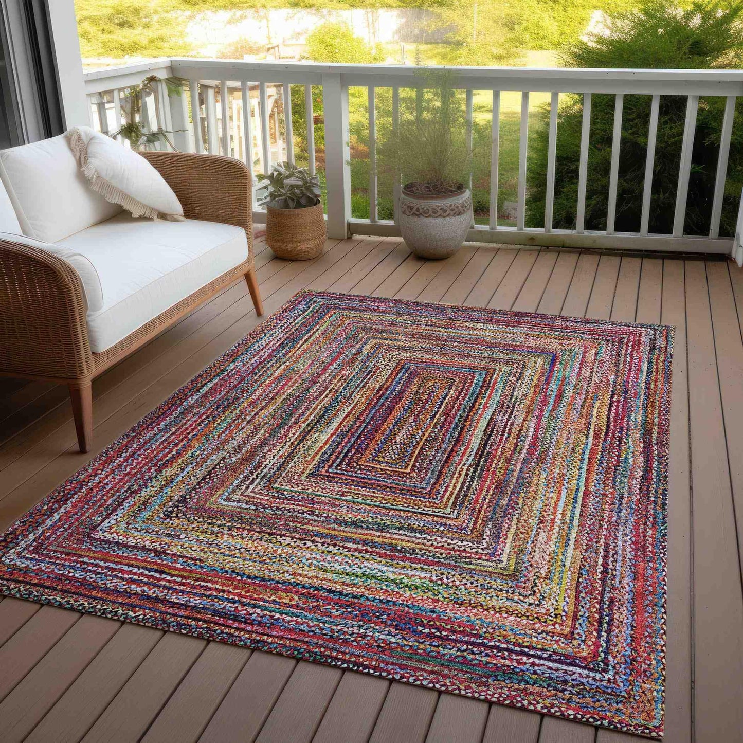 Haelanor Paprika Washable Indoor-Outdoor Rug