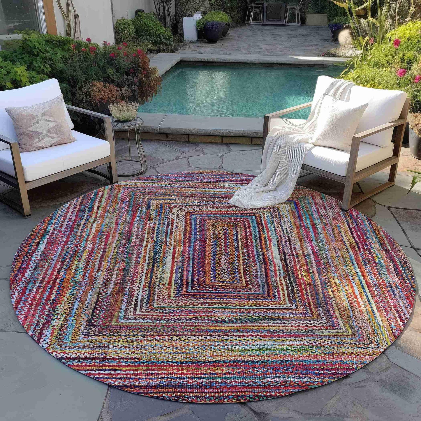 Haelanor Paprika Washable Indoor-Outdoor Rug