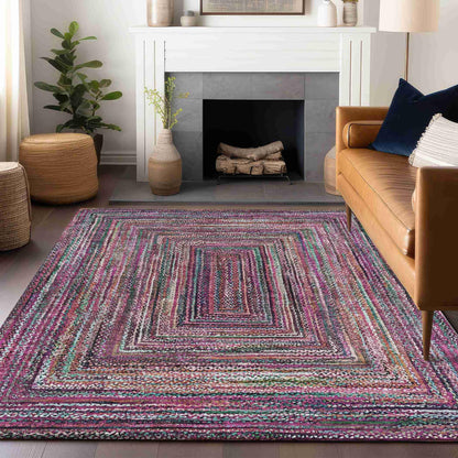 Haelanor Pink Washable Indoor-Outdoor Rug