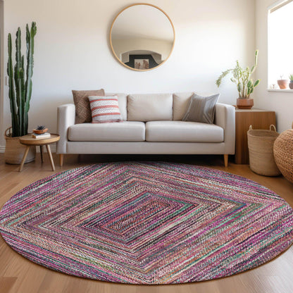 Haelanor Pink Washable Indoor-Outdoor Rug
