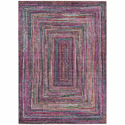 Haelanor Pink Washable Indoor-Outdoor Rug