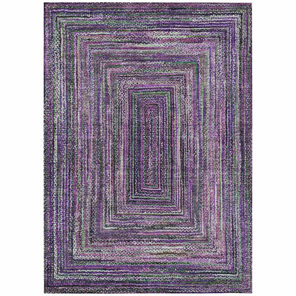 Haelanor Purple Washable Indoor-Outdoor Rug