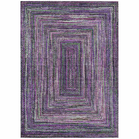 Haelanor Purple Washable Indoor-Outdoor Rug