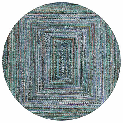 Haelanor Teal Washable Indoor-Outdoor Rug