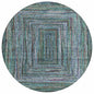Haelanor Teal Washable Indoor-Outdoor Rug