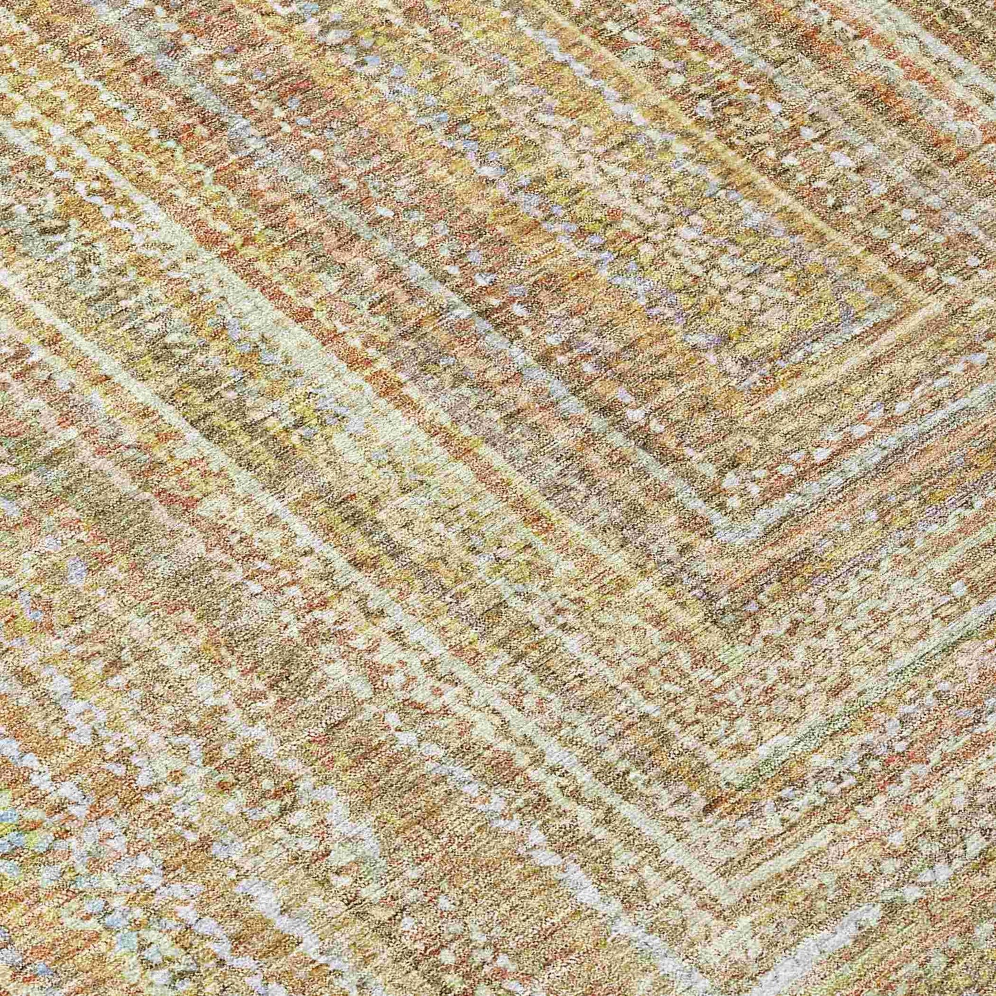 Haelara Brown Washable Indoor-Outdoor Rug