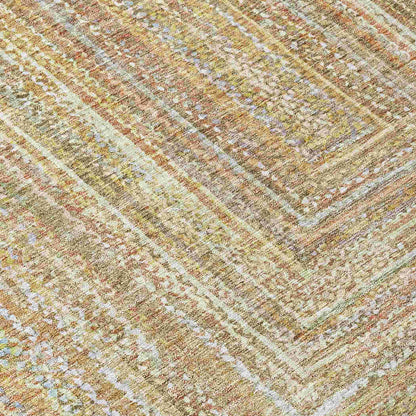 Haelara Brown Washable Indoor-Outdoor Rug