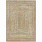 Haelara Brown Washable Indoor-Outdoor Rug