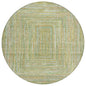 Haelara Green Washable Indoor-Outdoor Rug