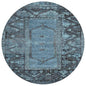 Haelaris Blue Washable Indoor-Outdoor Rug