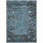 Haelaris Blue Washable Indoor-Outdoor Rug