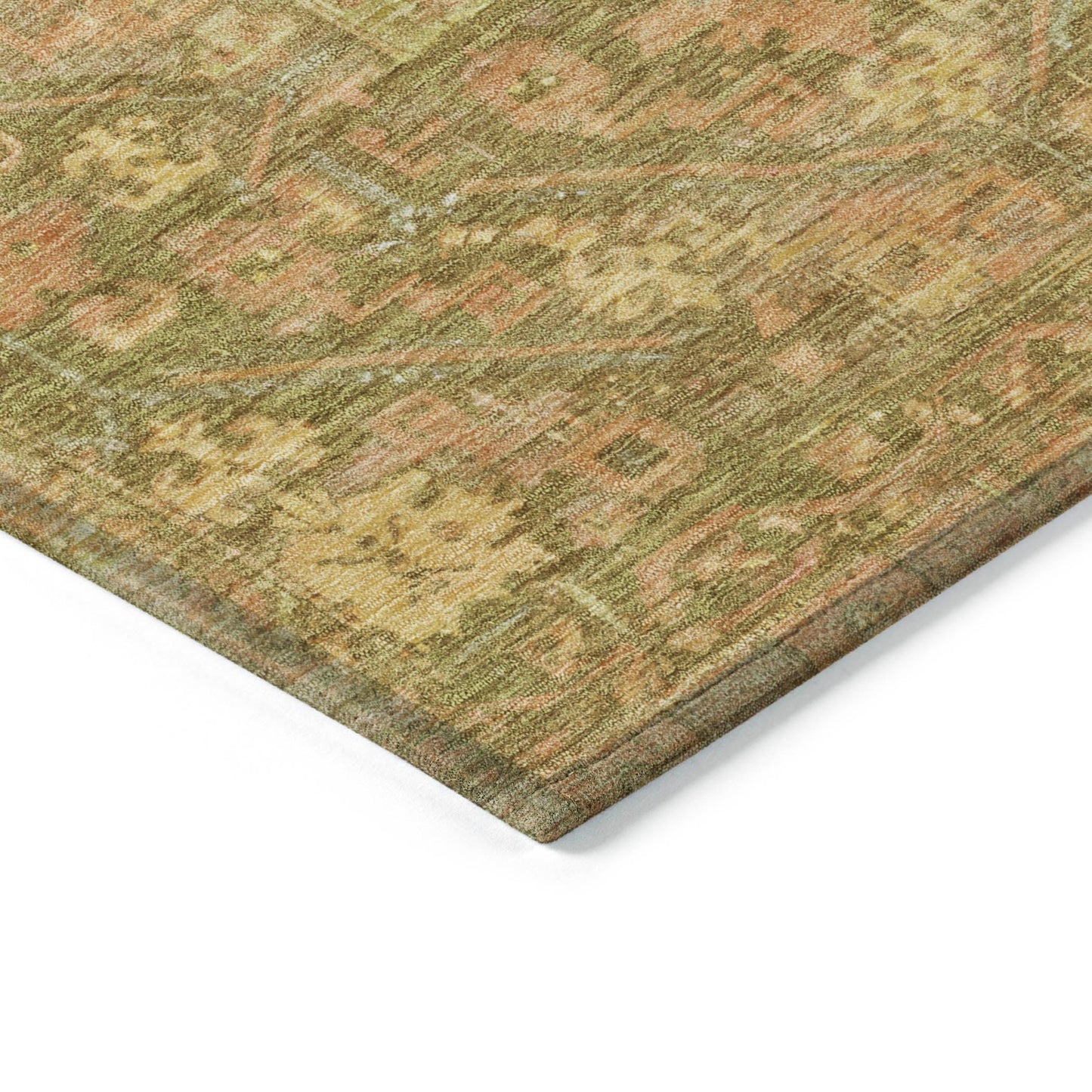 Haelaris Coral Washable Indoor-Outdoor Rug