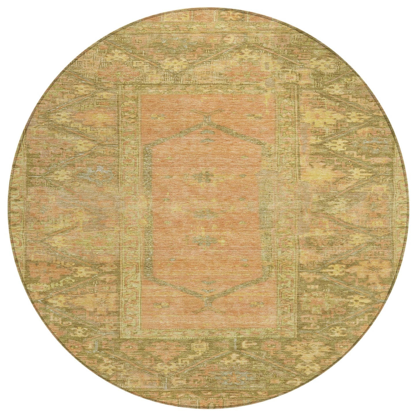 Haelaris Coral Washable Indoor-Outdoor Rug