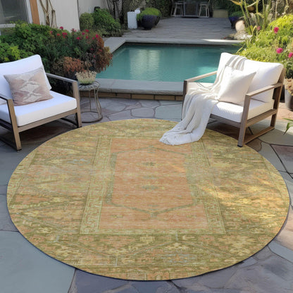 Haelaris Coral Washable Indoor-Outdoor Rug