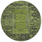 Haelaris Green Washable Indoor-Outdoor Rug