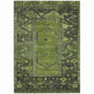 Haelaris Green Washable Indoor-Outdoor Rug