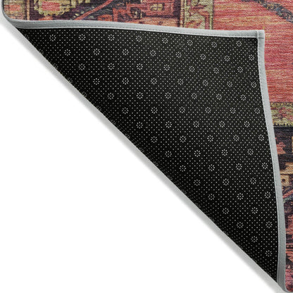 Haelaris Salmon Washable Indoor-Outdoor Rug