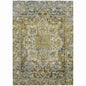 Haelas Gray Washable Indoor-Outdoor Rug