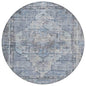 Haeleth Blue Washable Indoor-Outdoor Rug