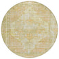 Haeleth Gold Washable Indoor-Outdoor Rug