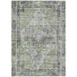 Haeleth Green Washable Indoor-Outdoor Rug