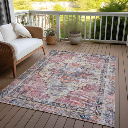 Haeleth Paprika Washable Indoor-Outdoor Rug