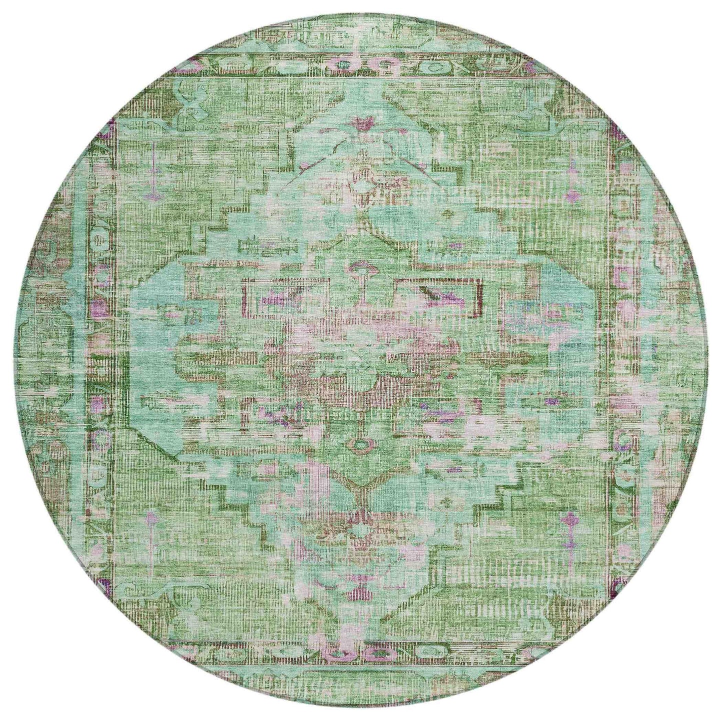 Haelien Aloe Washable Indoor-Outdoor Rug