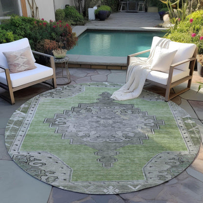 Haelion Aloe Washable Indoor-Outdoor Rug