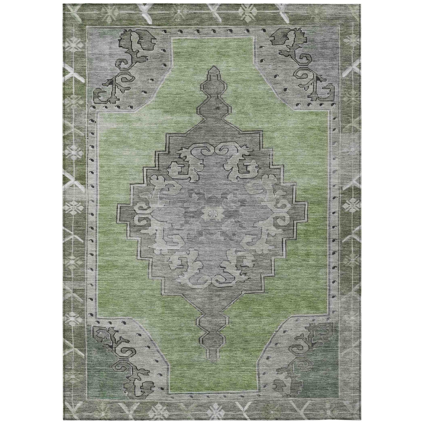 Haelion Aloe Washable Indoor-Outdoor Rug